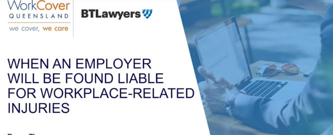 Video: When an Employer will be found liable for workplace-related injuries - BTLawyers