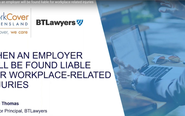 Video: When an Employer will be found liable for workplace-related injuries - BTLawyers