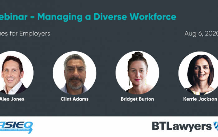 managing a diverse workforce - BTLaywers - ASIEQ